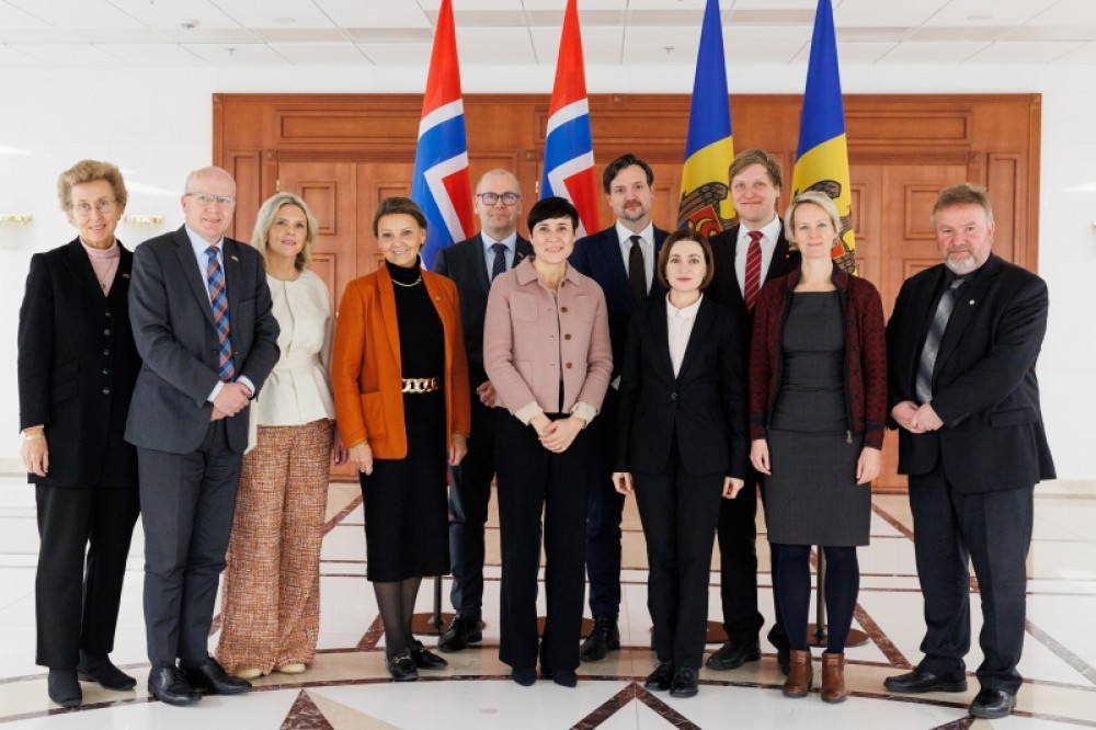 Cooperarea moldo-norvegiană, discutată de Maia Sandu și delegația parlamentară din Norvegia